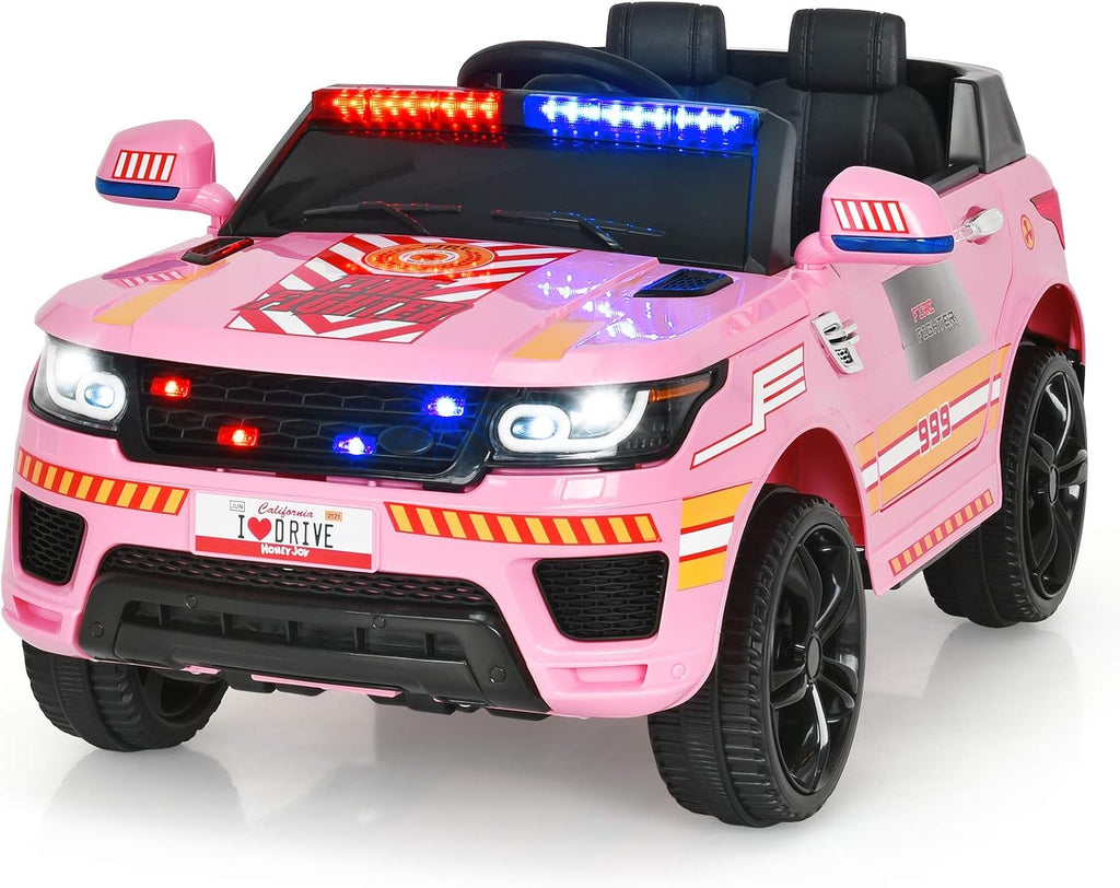 12V Battery Powered White Ride on Police SUV V736