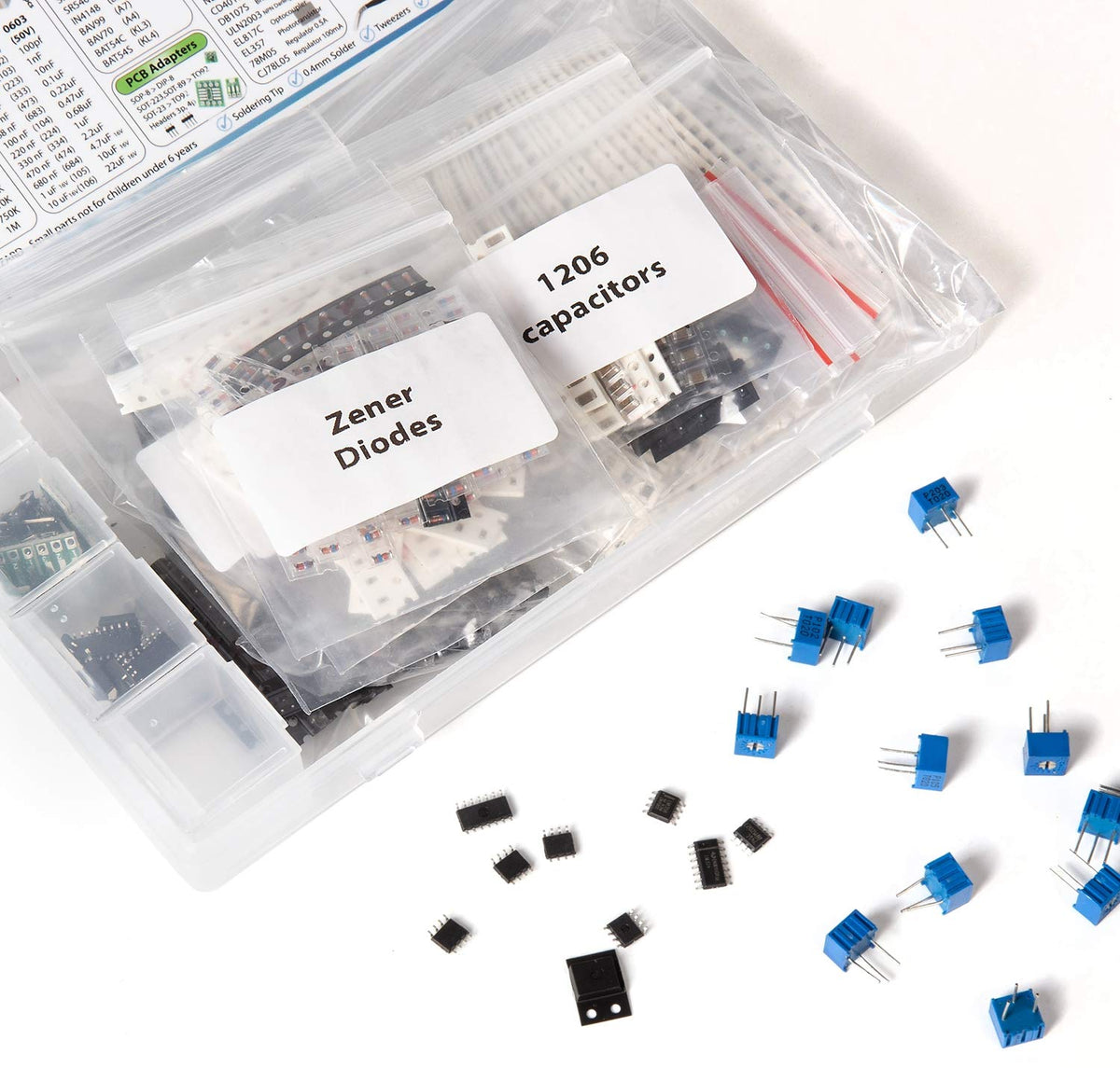 2900 pcs SMD Component Assortment Kit V177