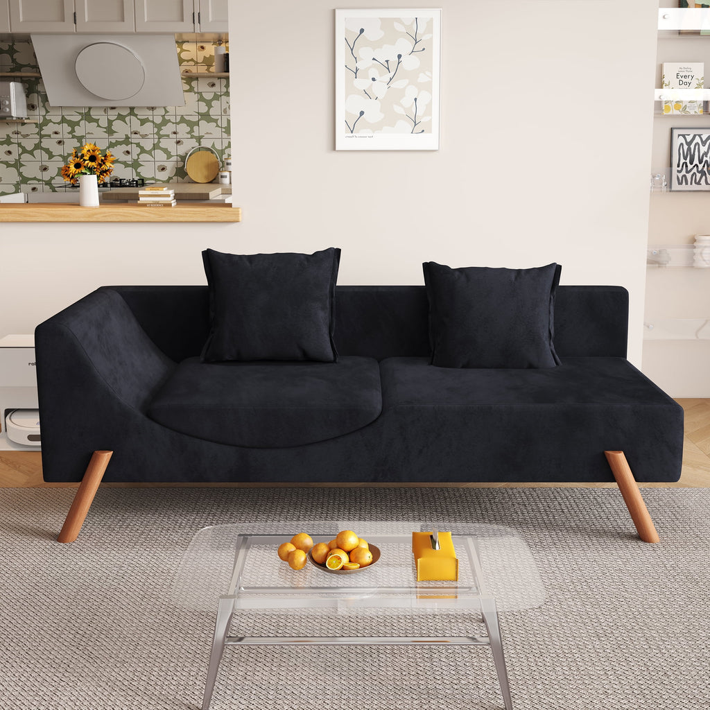 Convertible Multifunctional Chaise Longue Loveseat Sofa P486