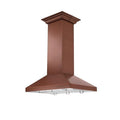 36 in. Copper Island Range Hood O434