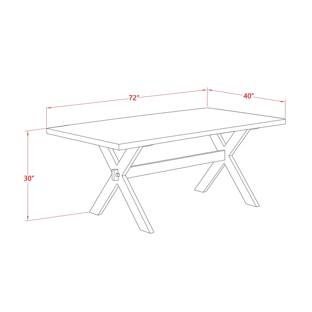 6-Piece Dining Table Set with Bench S5794