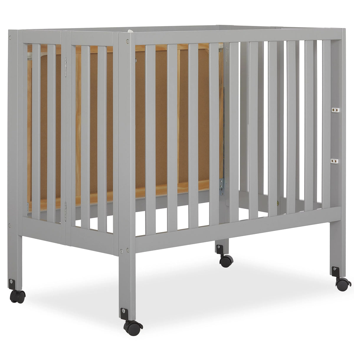 Pebble Grey Folding Crib K120