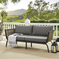 Black Outdoor Loveseat I71560