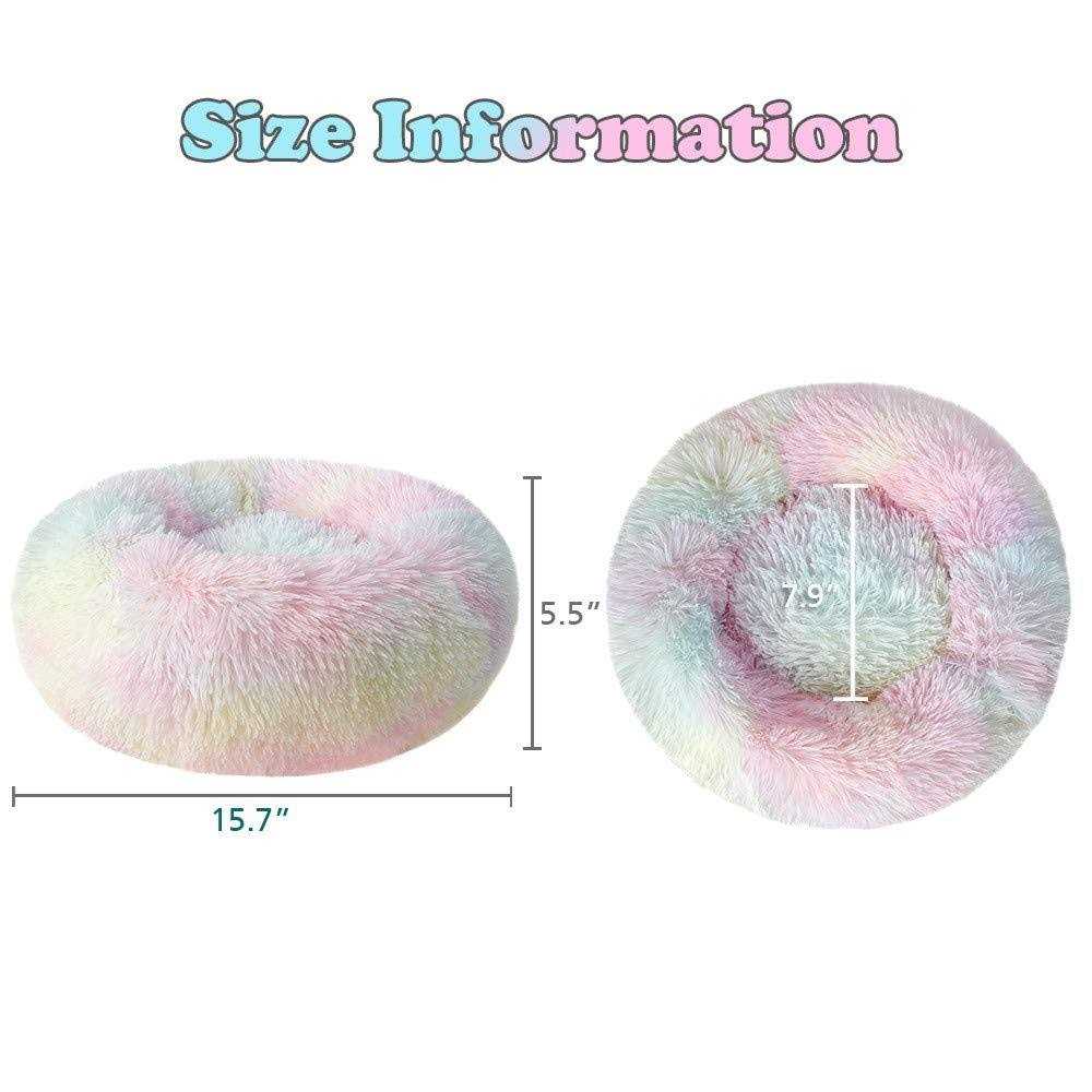 Round Plush Donut Pet Bed K34390