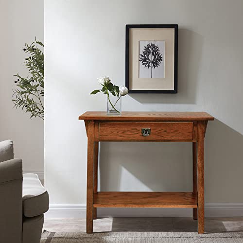 Medium Oak Solid Wood Console Table F8898