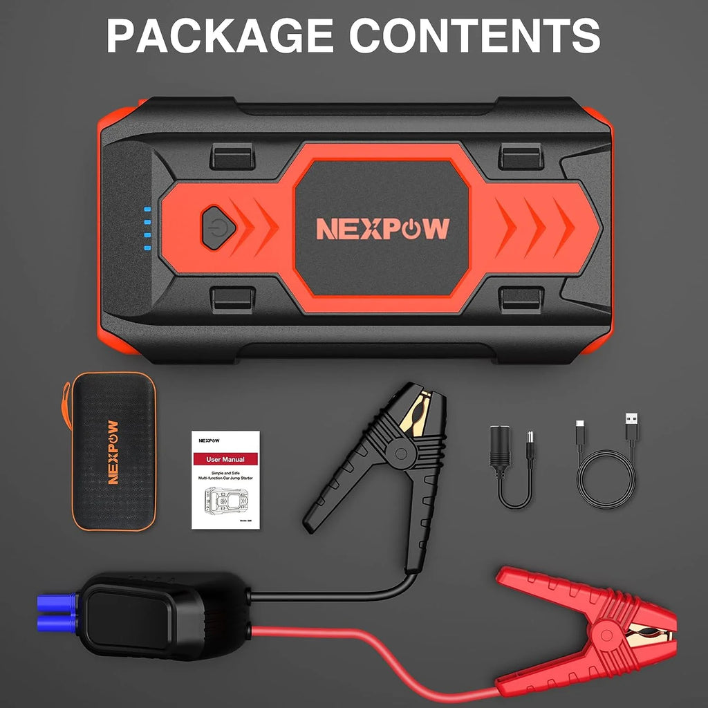 2500A 12V Battery Jump Starter with USB Quick Charge G192117
