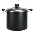 2PC Black 12 Quart Non-Stick Stock Pot Z862