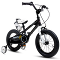 14 In Black Kids Bike with Training Wheels Z90452