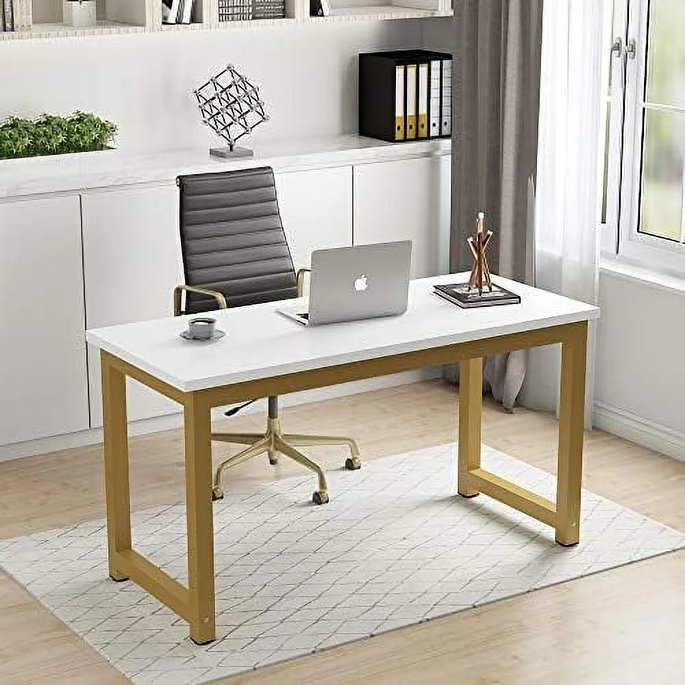 78.7 x 39.4 inch Walnut Black Computer Desk P44404