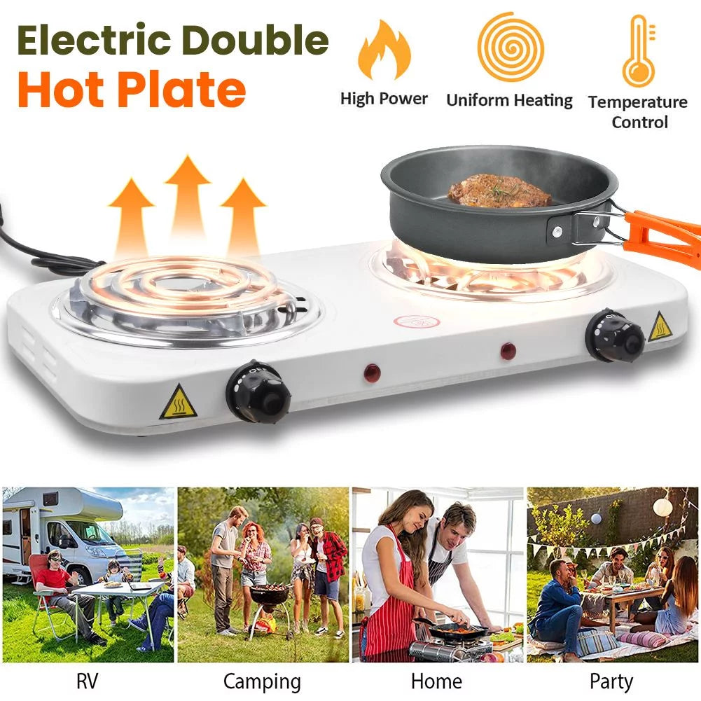 2000w Portable Electric Double Burner K7554