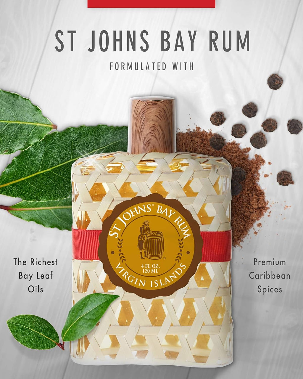 Bay Rum Aftershave and Cologne, 4 oz Splash Bottle, Pack of 2 Q134