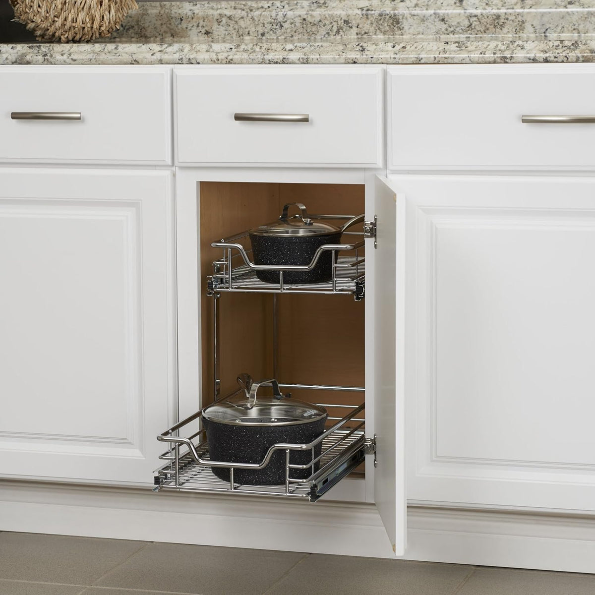 2-Tier Sliding Cabinet Organizer N2000