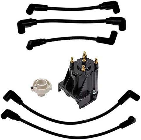 Tune-Up Kit with Spark Plug Wires Distributor Cap Rotor, Pack of 2 L61138