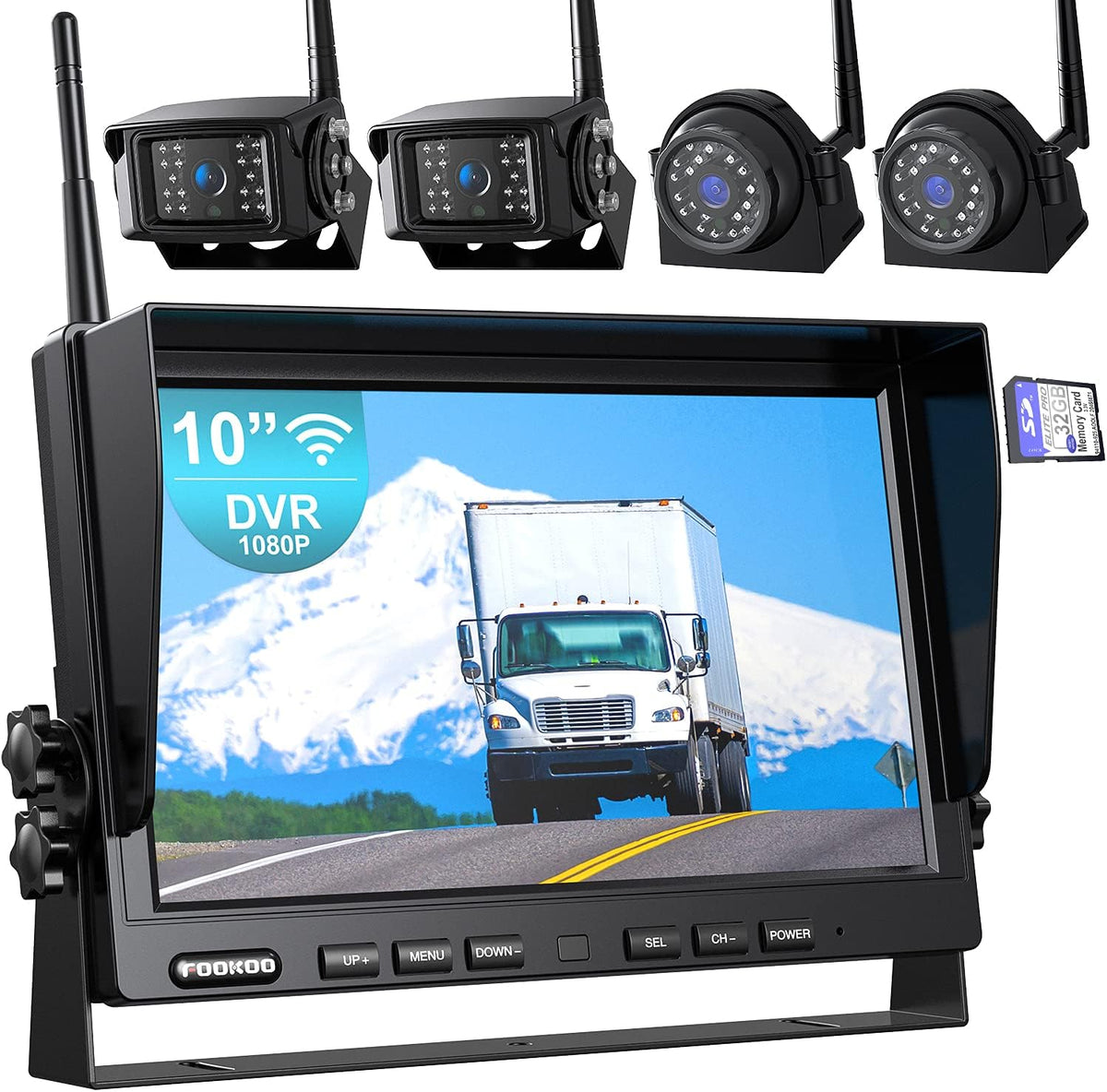 1080P 7-inch Wireless Backup Camera System B3844