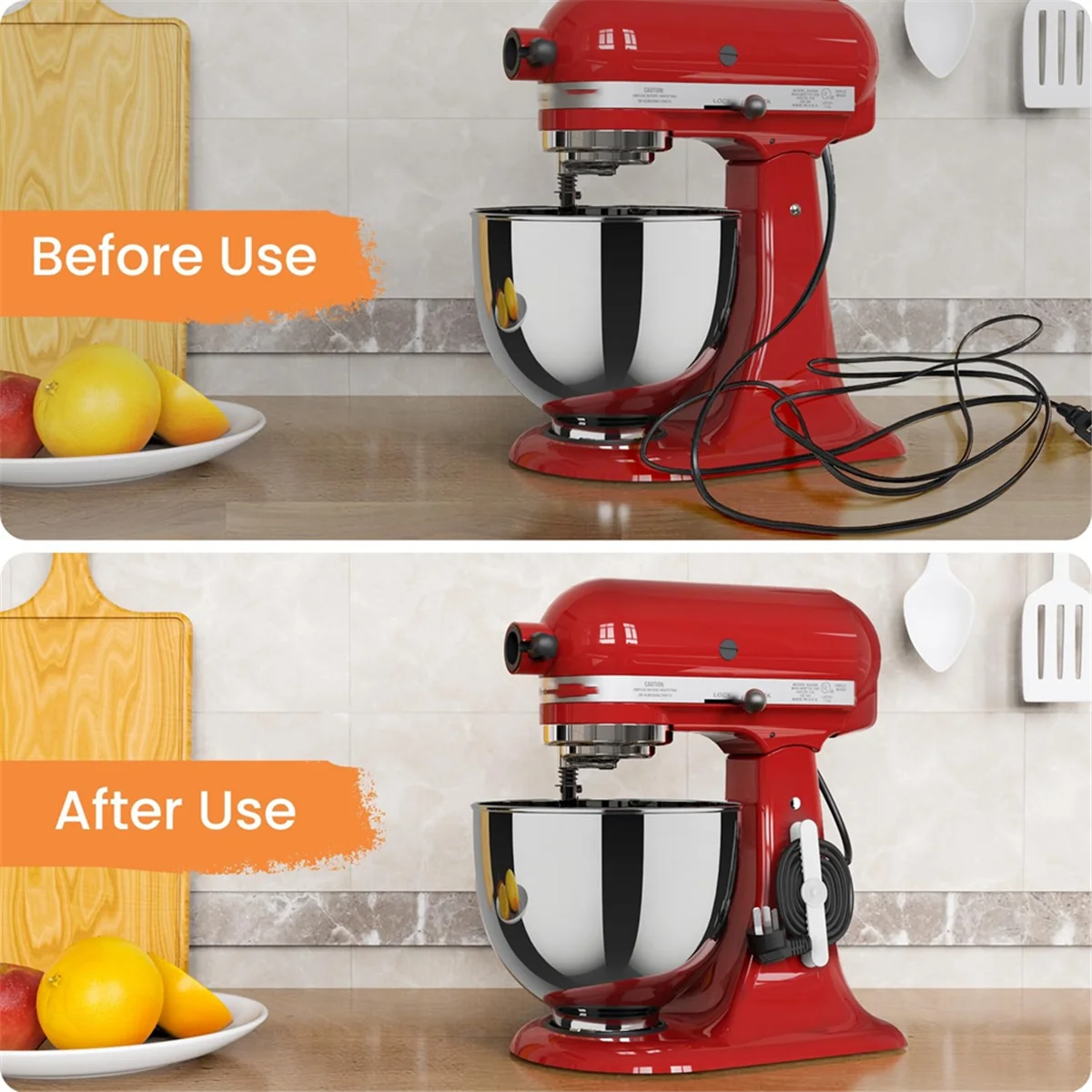 6 Pack Appliance Cord Organizer Stick on W3798