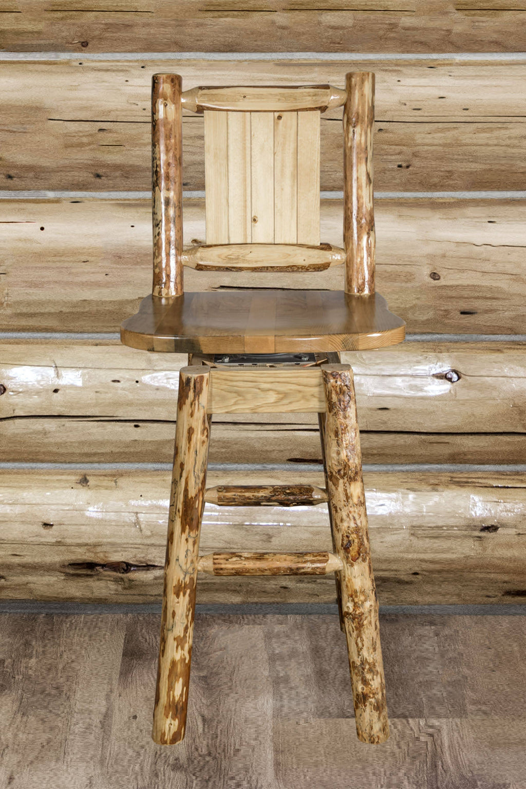 Counter Height Swivel Barstool with Back D3712