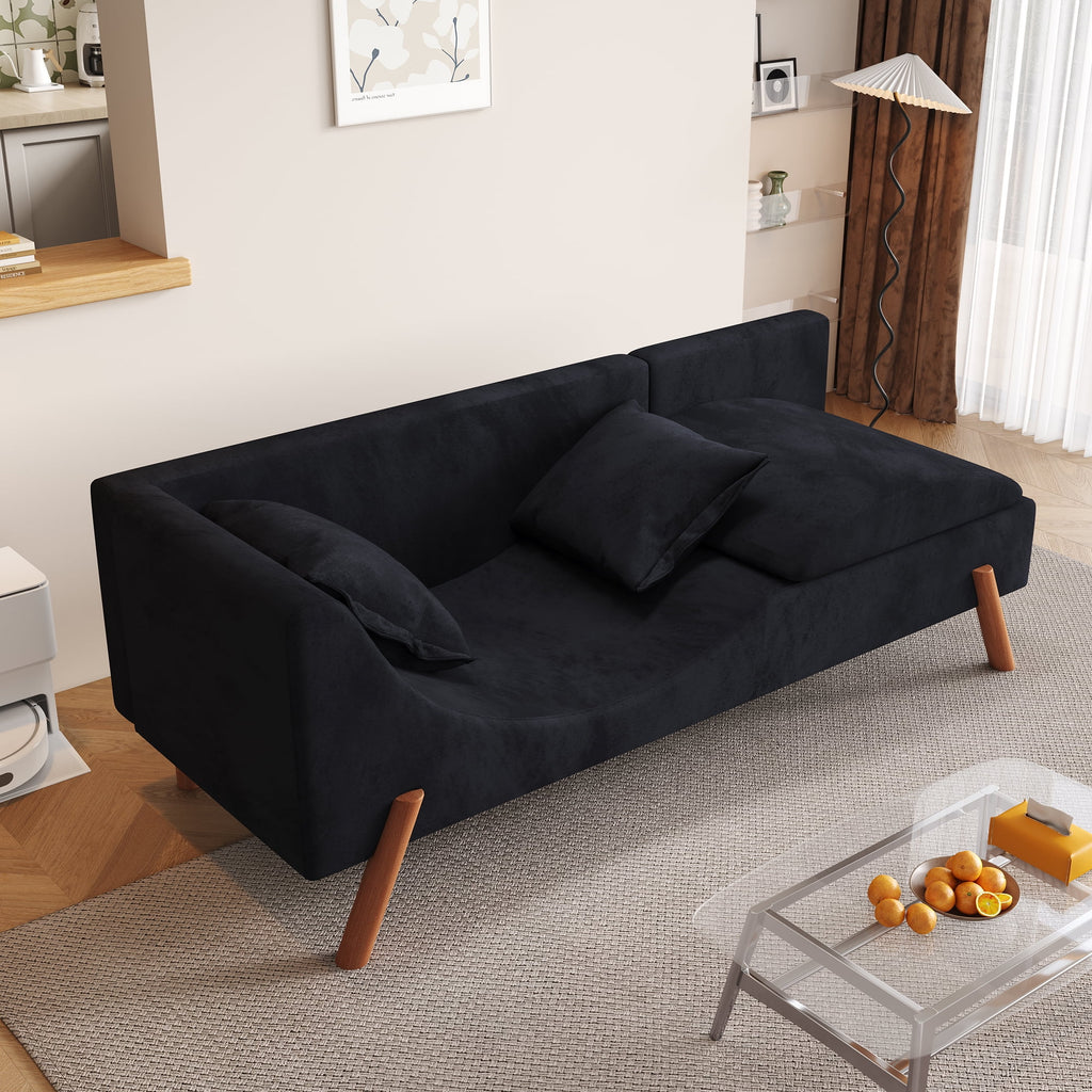 Convertible Multifunctional Chaise Longue Loveseat Sofa P486