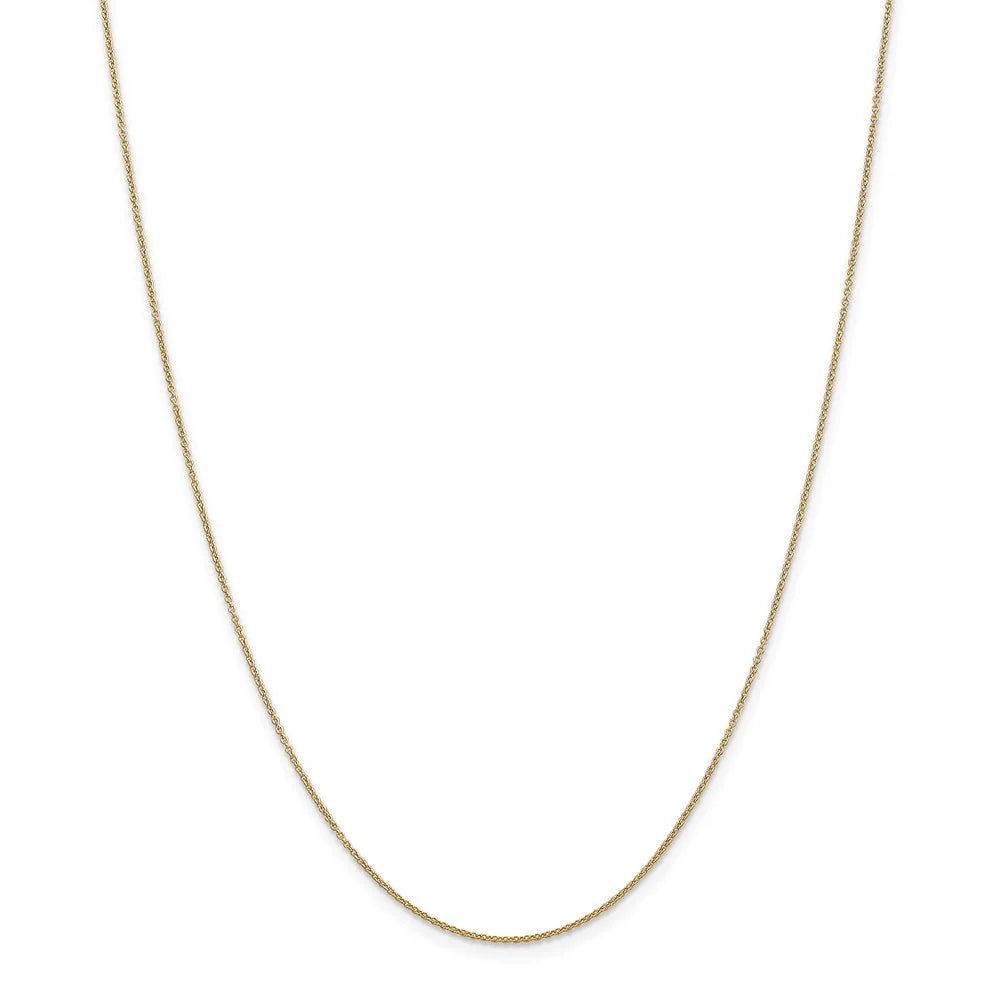 14k Yellow Gold Domed Heart Locket Necklace U6568