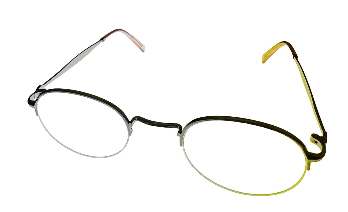 Violet Round Rimless Metal Eyewear Frame E764