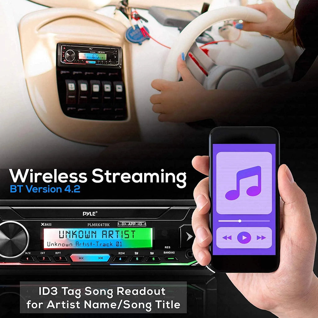 300 W Bluetooth Marine Stereo Receiver & Speaker Kit Z557
