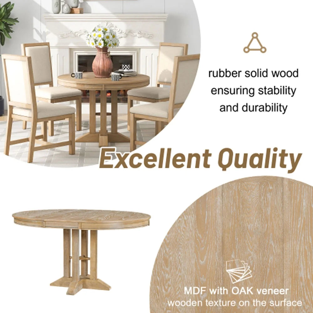 Extendable Round Dining Table F58531