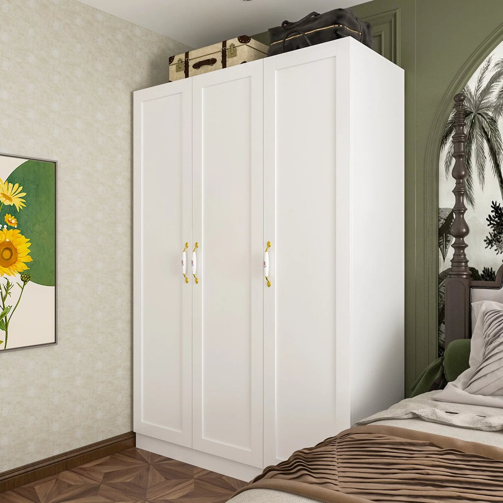 47.2"W Freestanding Wardrobe Armoire Closet B749079