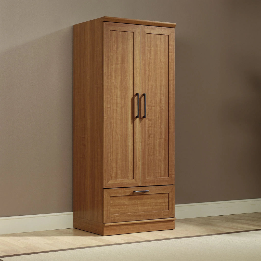Sienna Oak Finish Wardrobe/Storage Cabinet L566830