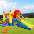 8 in 1 Large Inflatable Bounce Castle with Blower and Two Slides O85238