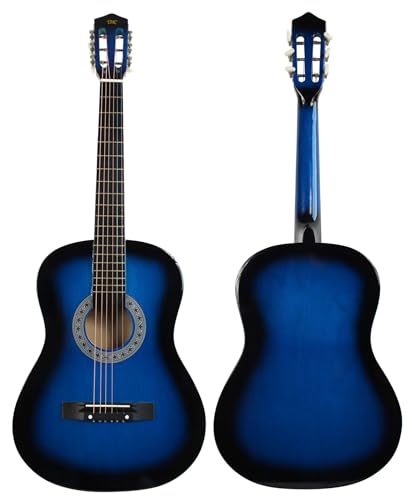 Black Beginner Acoustic Guitar Starter Package with Gig Bag, Strap, Picks, Pickguards, Pick Holder, Extra Strings, Electronic Tuner Z1848
