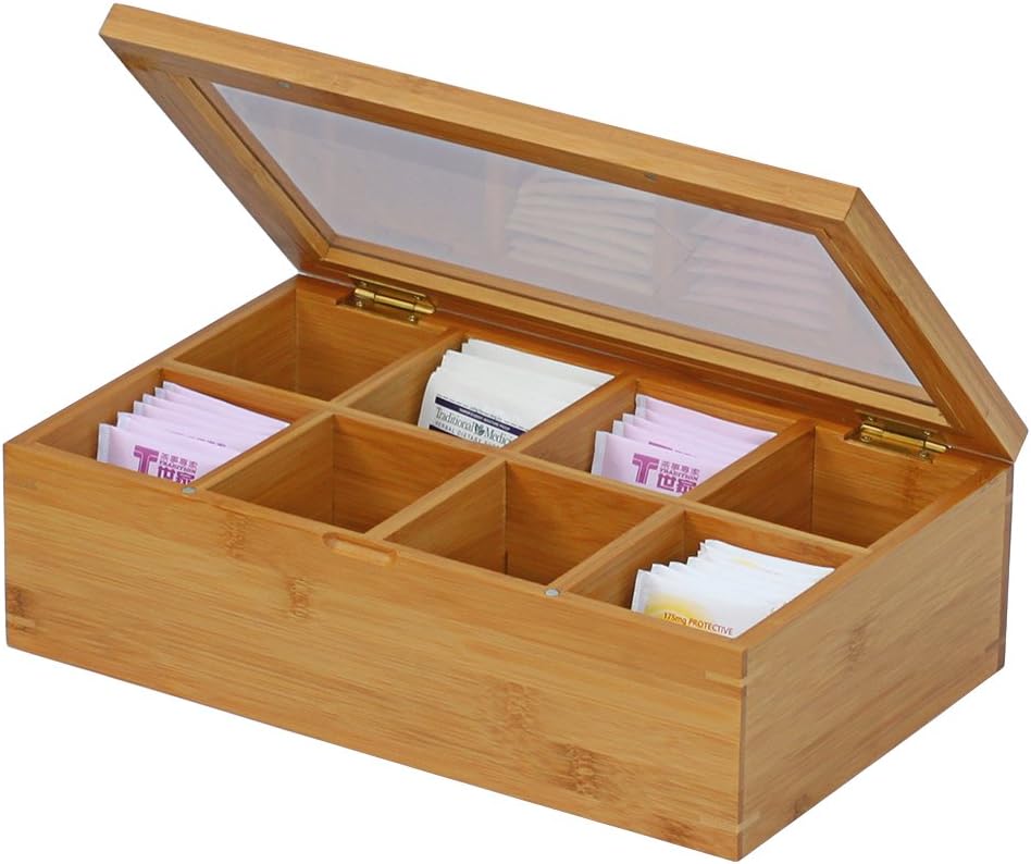 Natural Bamboo Tea Box 12 Inch C174382