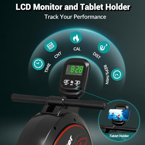 Magnetic Rower Machine with LCD Monitor C89642