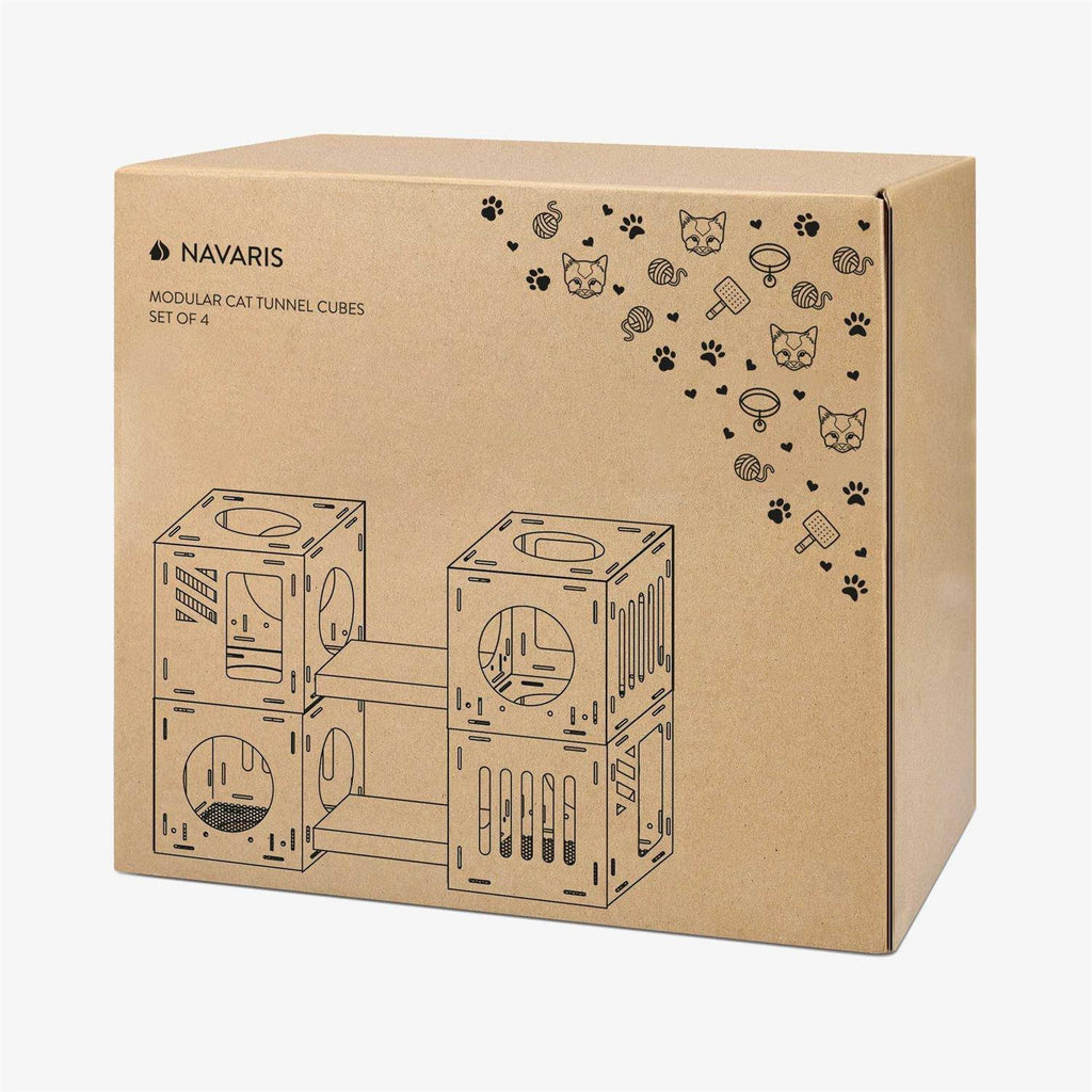 Modular Cardboard Cat House DIY Corrugated Cardboard Configurable Play Tower Condo Z16294