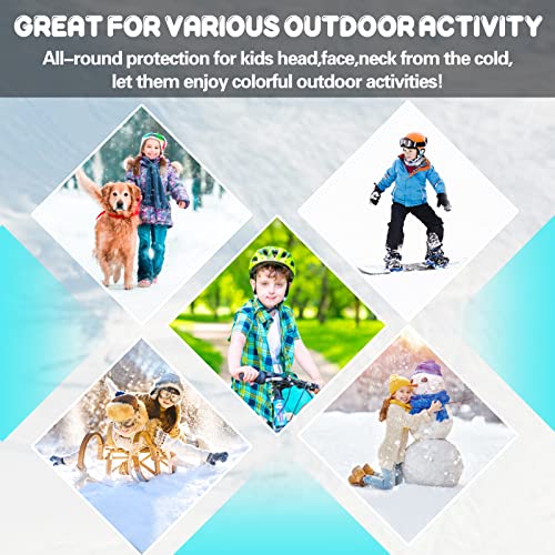 Kids Balaclava Ski Mask Winter Breathable Face Mask Windproof Neck Warmer W672