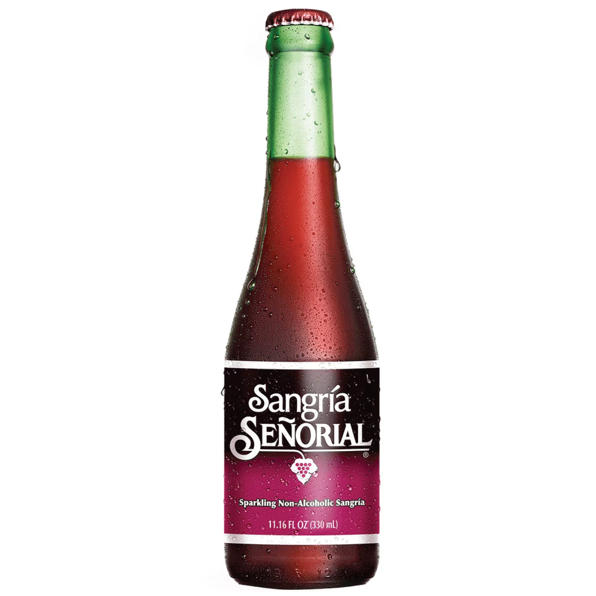 12/11.16 fl. oz. Glass Bottle Case (12-Pack) Sparkling Non-Alcoholic Sangria U359