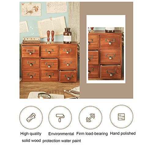 Traditional Solid Wood Small Chinese Medicine Cabinet Apothecary Drawer Dresser I463