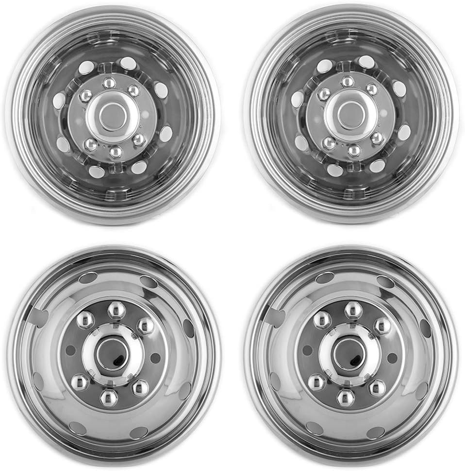 17inch Polished Stainless Steel 8 Lug Wheel Simulators N3576