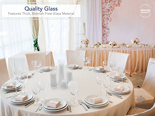 SET of 4 Glass Cylinder Vases V9424