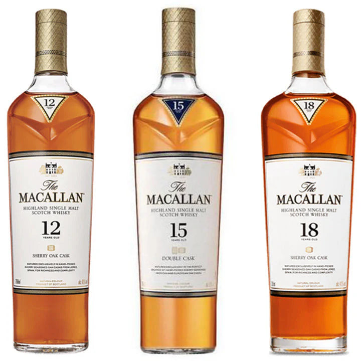 Double Cask 12, 15, & 18 Years Old Scotch Bundle P549