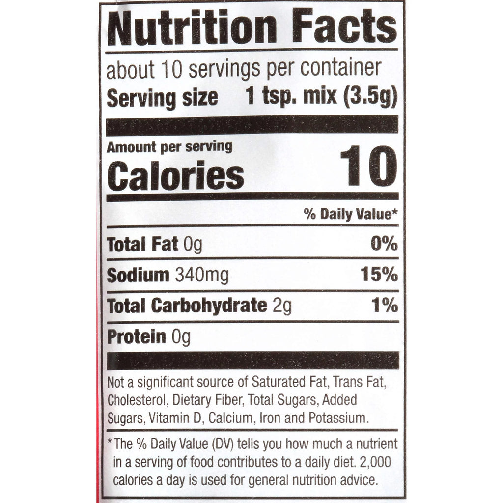 1.3 oz Pack of 16 Seasoning Mix X96790