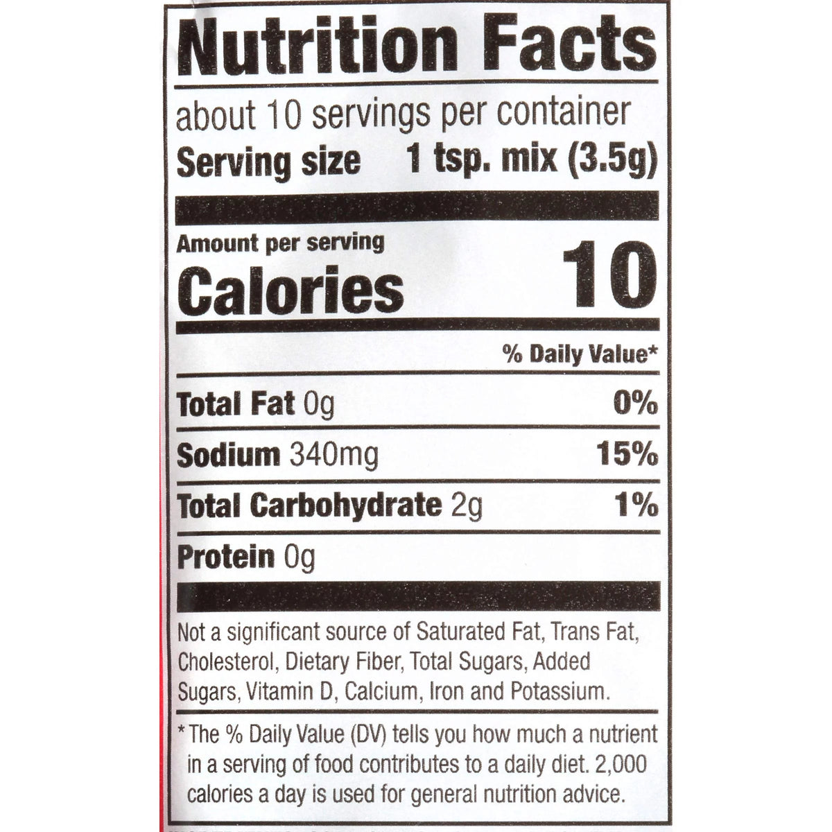 1.3 oz Pack of 16 Seasoning Mix X96790