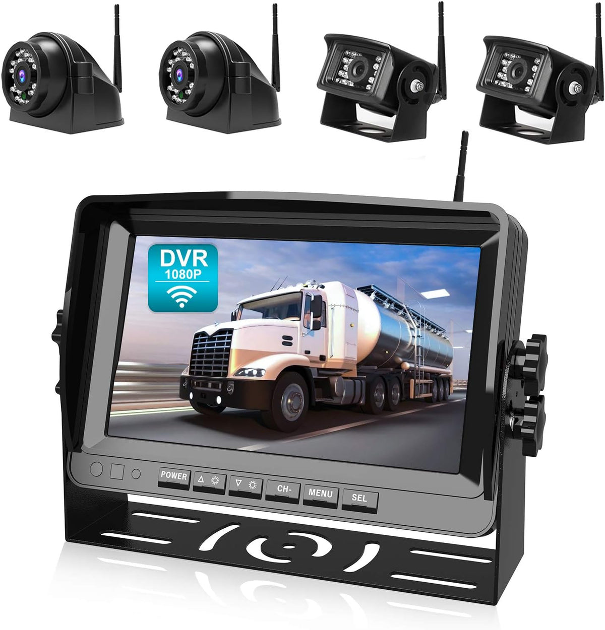 1080P 7-inch Wireless Backup Camera System B3844