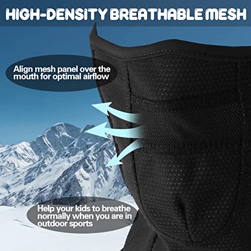 Kids Balaclava Ski Mask Winter Breathable Face Mask Windproof Neck Warmer W672