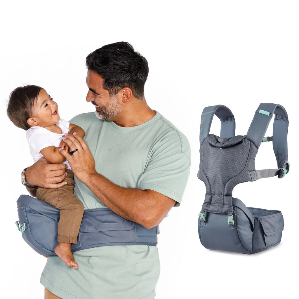 Gray 5-in-1 Hip Seat Baby Carrier U295810