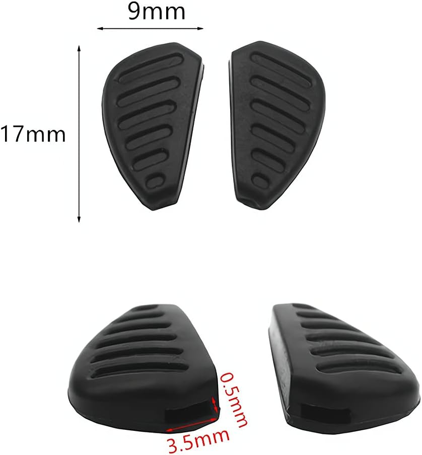 5 Pairs Plug-in Silicone Nose Pads for Eyeglass Sunglasses Z673