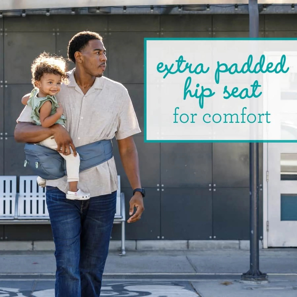 Gray 5-in-1 Hip Seat Baby Carrier U295810