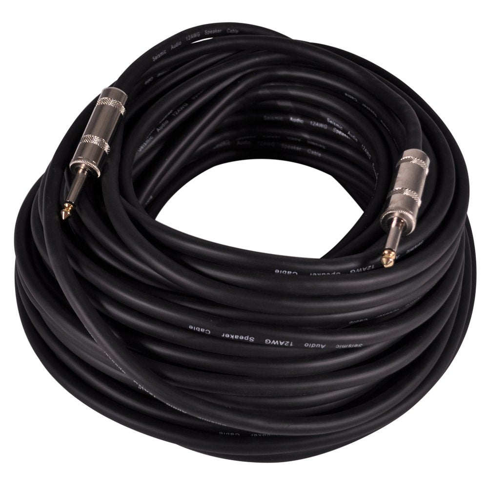 100-Feet 1/4 to 1/4-Inches 12-Gauge Speaker Cable Pair Q291173