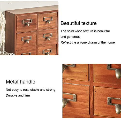 Traditional Solid Wood Small Chinese Medicine Cabinet Apothecary Drawer Dresser I463