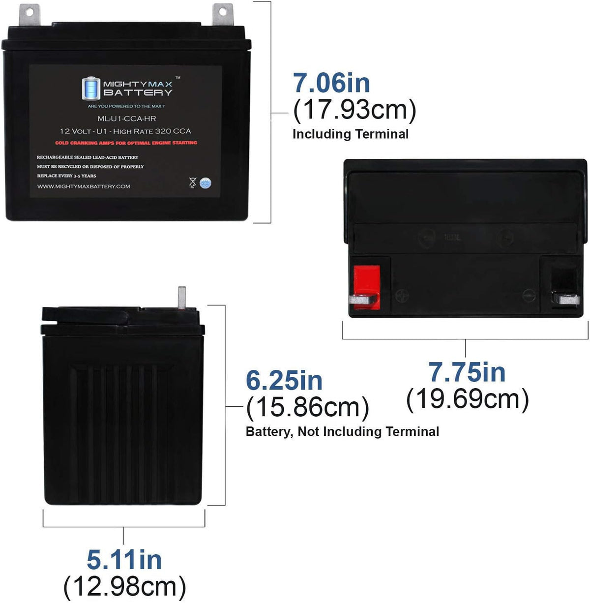 12V 320CCA Battery H2591