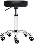 Height Adjustable Rolling Swivel Stool Chair with Wheels and Round Seat M530762