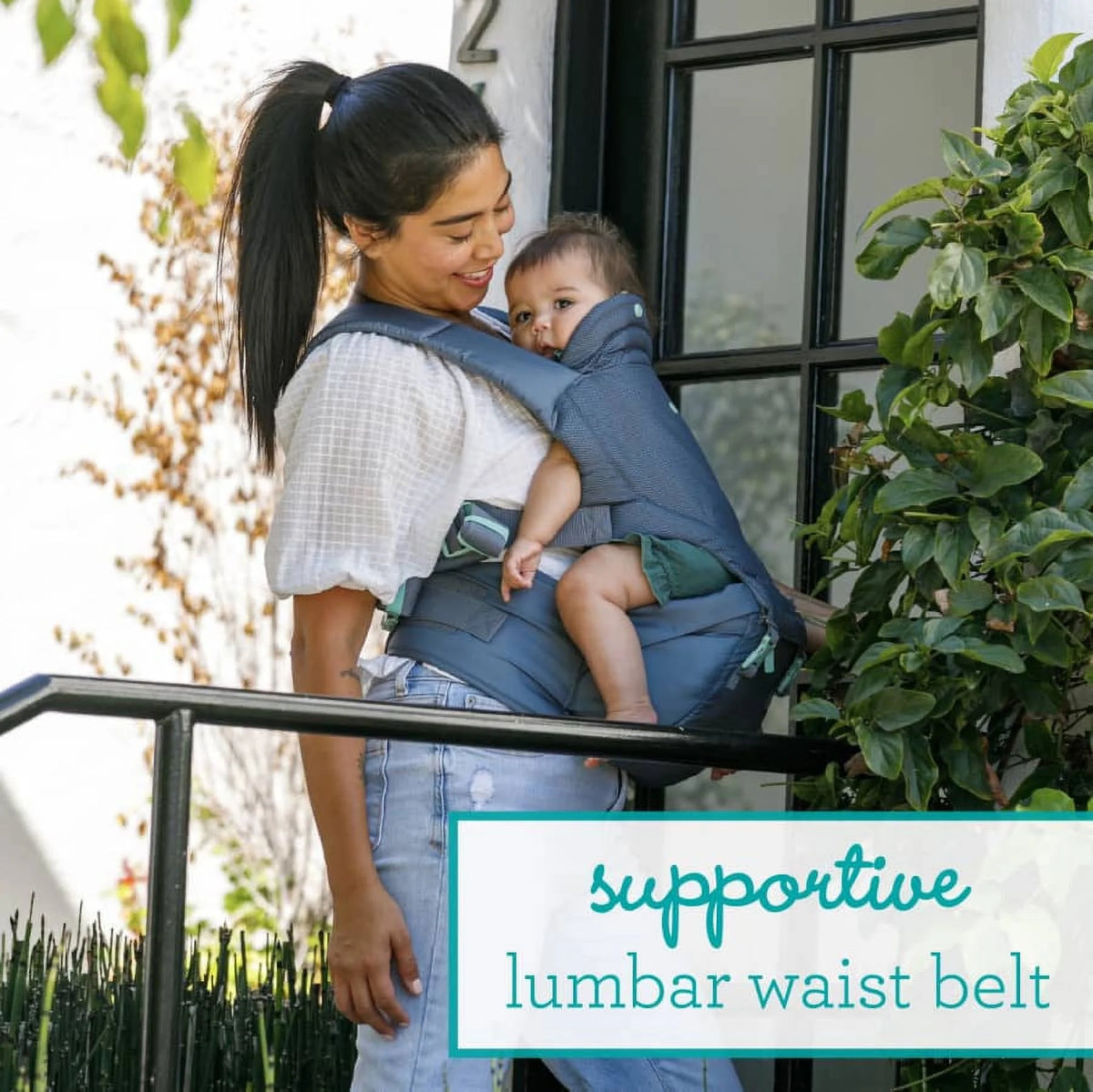 Gray 5-in-1 Hip Seat Baby Carrier U295810